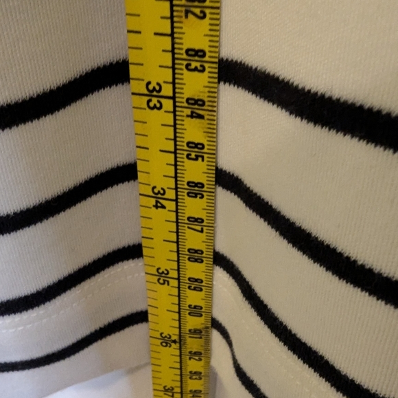 Vineyard Vines Simple White and Navy Striped Turtleneck Dress - Picture 9 of 9